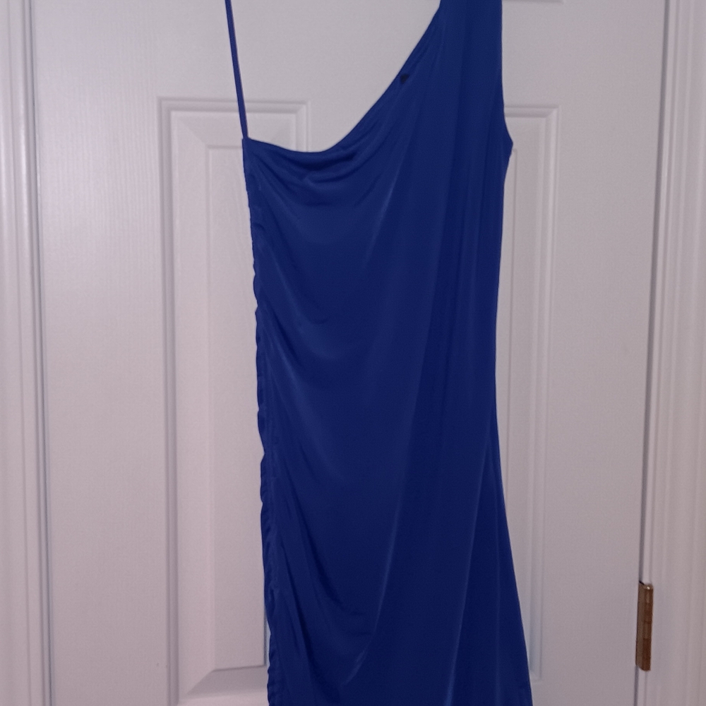 Versona Royal Blue One-Shoulder Dress